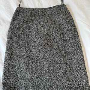 Bloomingdale's Black and White Tweed Pencil Skirt